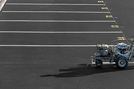 Commerical Parking Lot Line Striping